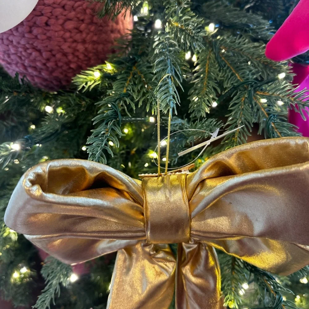 Target wondershop Metallic gold bow small Christmas Holiday decor